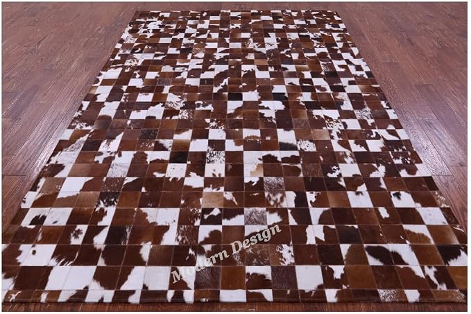 Modern Design Premium Cowhide Leather Carpet - Image 2