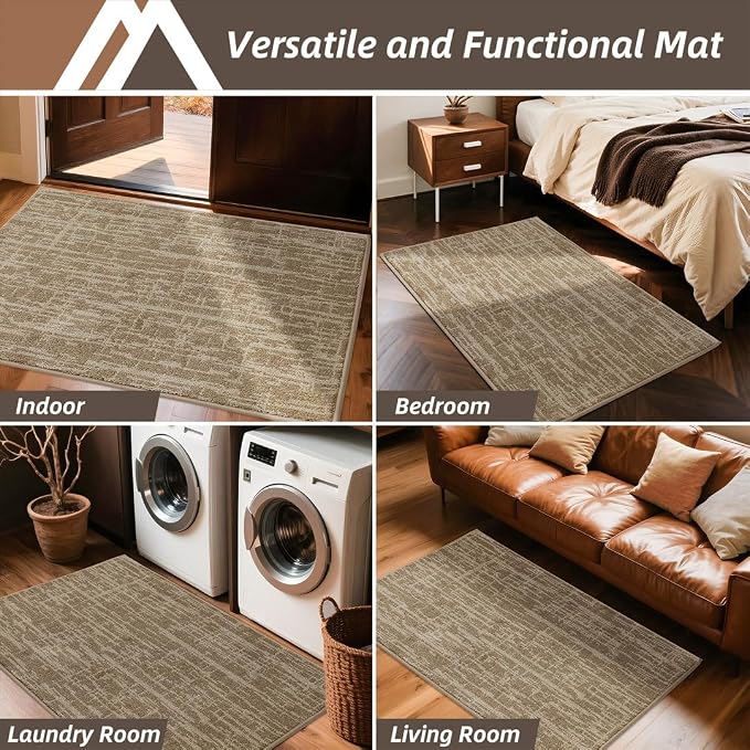 COSY HOMEER-Door-Mat Dirt Trapper Entryway Rugs 20"x32" Non Slip Washable - Image 8