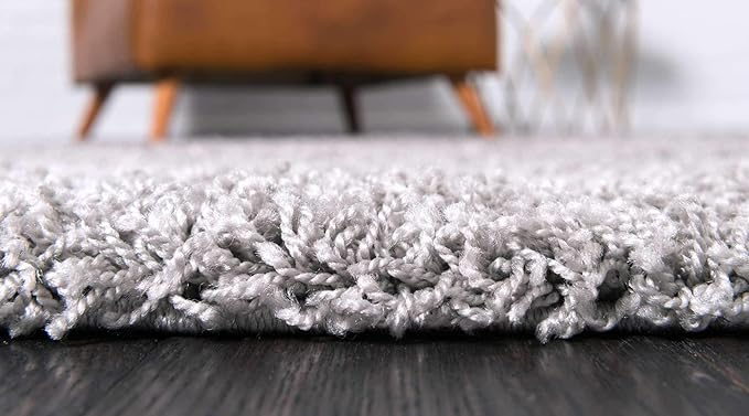 Unique Loom Solid Shag Collection Area Rug - Image 5