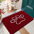OLANLY Dog Door Mat for Muddy Paws 24x16, Paw Print Design, Absorbs Moisture by OLANLY