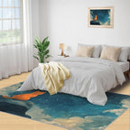Orange Cat Rugs for Bedroom - Image 4