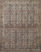 Loloi Amber Lewis Billie Collection, Ink & Salmon 5'-0" x 7'-6" Area Rug – - Image 4
