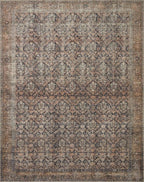 Loloi Amber Lewis Billie Collection, Ink & Salmon 2'-6" x 7'-6" Area Rug – - Image 4