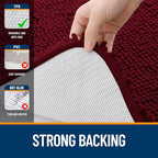 OLANLY Bathroom Rugs 47x20, Extra Soft Absorbent Chenille Bath Rugs, Rubber - Image 6