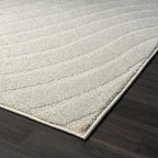 LUXE WEAVERS Modern Geometric Wave Gray 2x3 Area Rug - Image 6