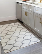 Rugs.com Lattice Frieze Collection Rug – 7' x 10' Ivory Medium Rug Perfect - Image 2
