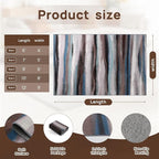 4x6 Abstract Rug for Entryway, Modern Stripe Washable Indoor Entry Way Area Rugs - Image 5