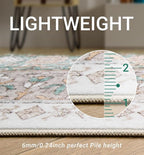 zesthome 10x14 Area Rugs, Stain Resistant Washable Rug, Ultra-Thin Rugs - Image 5