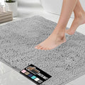 GORILLA GRIP Bath Rug Mat 60x24, Soft Absorbent Chenille, Quick Dry Microfiber by GorillaGrip