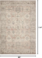 Loloi Hathaway Collection HTH-03 Java/Multi 7'-6" x 9'-6", .25" Thick Area Rug - Image 2