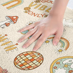 Kids 70s Party Decorations Bath Mat Cute Bus Car Non Slip Bath Rugs - Image 5