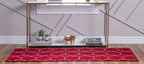 Unique Loom Trellis Frieze Collection Area Rug - Image 3