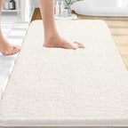 OLANLY Bathroom Rugs 30x20, Extra Soft Absorbent Chenille Bath Rugs, Rubber by OLANLY
