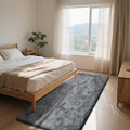 Soft Runner Rugs for Bedroom, Dark Grey 3x7 Area Rugs Fluffy Rug Shaggy Area by Yongyangjuxi