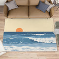 Boho Sun Area Rugs 6x8ft, Abstraction Deco Living Room Area Rug, Minimalist by Unknown