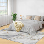 6x9 Abstract Marble Living Room Rug - Image 4