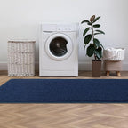 Runner Rug for Hallway, 2x8 Feet Non-Slip Washable Navy Blue Long Area Rug - Image 9