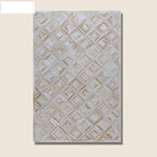Premium Diamond Patterned Leather Area Rug - Image 3