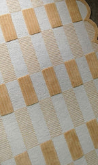 Woven Area 8x10 ft – Soft Textured Checkered Pattern - Image 3