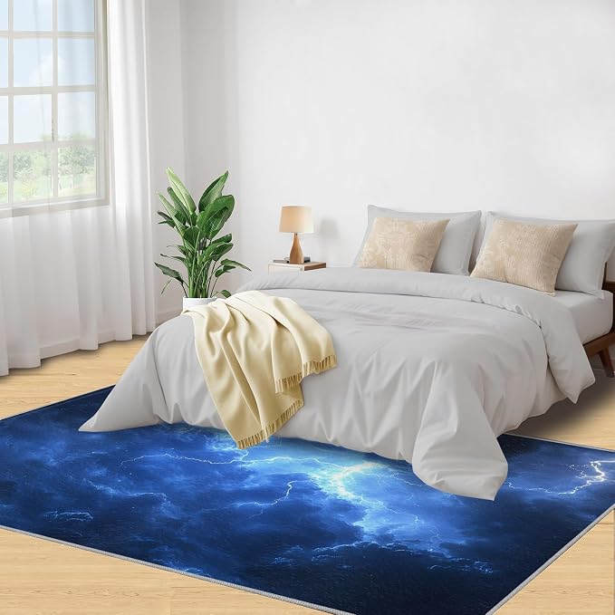 2x4 Dark Clouds Lightning Runner Rug - Image 4