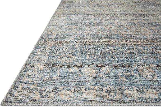 Loloi Amber Lewis Billie Collection BIL-05 Denim/Blush 10'-0" x 14'-0" - Image 8