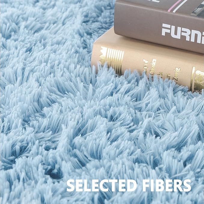 Beglad Fluffy Area Rugs 3 x 5 Feet, Modern Minimalist Style Shag Rugs, Non-Slip - Image 5