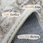 8x10 Area Rug Washable Living Room Carpet Bedroom Rug, Retro Accent Throw - Image 4