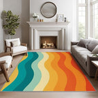 70s Rugs for Bedroom by Phtbz