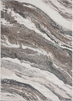 LUXE WEAVERS Lagos Collection 7983 Grey 8x10 Art Deco Area Rug - Image 2