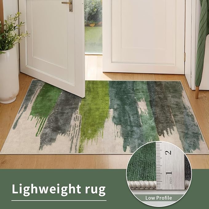 Ciicool Modern Abstract Green Rug - Image 5