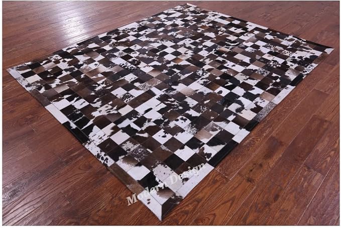 Modern Design Premium Cowhide Leather Carpet - Image 2
