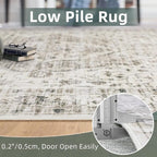 Deerly Washable Area Rugs 5x7 Cream Rug - Image 6