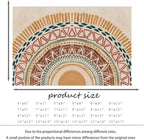 Colorful Geometric Sun Rug, Sun Pattern Rug, Geometric Area Rugs, Colorful - Image 2