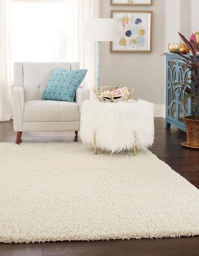 Unique Loom Solid Shag Collection Area Rug - Image 3