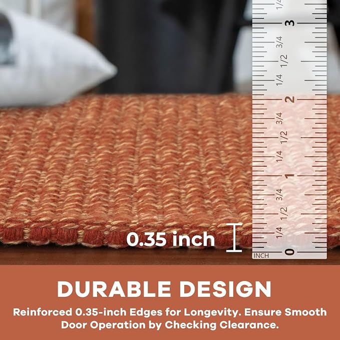 KOZYFLY Washable Area Rug 4x6 ft Non Slip Rubber Backed Living Room Rugs - Image 4