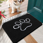 OLANLY Dog Door Mat for Muddy Paws 24x16, Paw Print Design, Absorbs Moisture by OLANLY