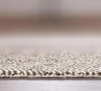 Modern Herringbone Chevron Collection Handcrafted Wool Area Rug - Image 5