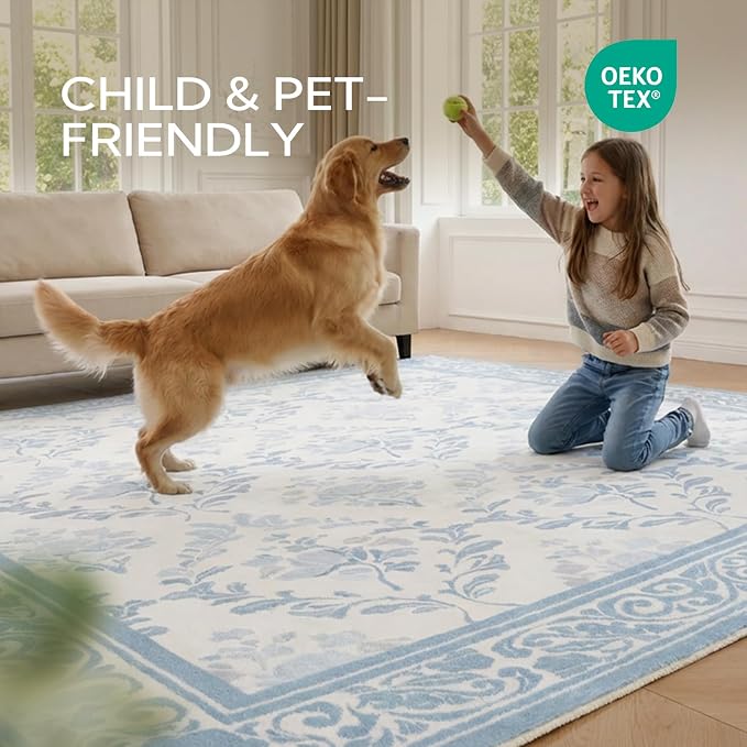 SOULFUL Medium Pile 4x6 Rugs for Living Room - Image 4