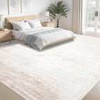 Area Rugs 9x12 Living Room: Washable Rug Modern Abstract Large Rugs Soft Non - Image 3