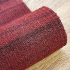 Rugsotic Carpets Hand Woven Flat Weave Kilim Wool 4'x6' Area Rug Solid Dark Red - Image 8