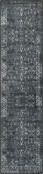 Morebes Black Vintage Runners for Hallways 10 Foot Non Slip, Washable - Image 8