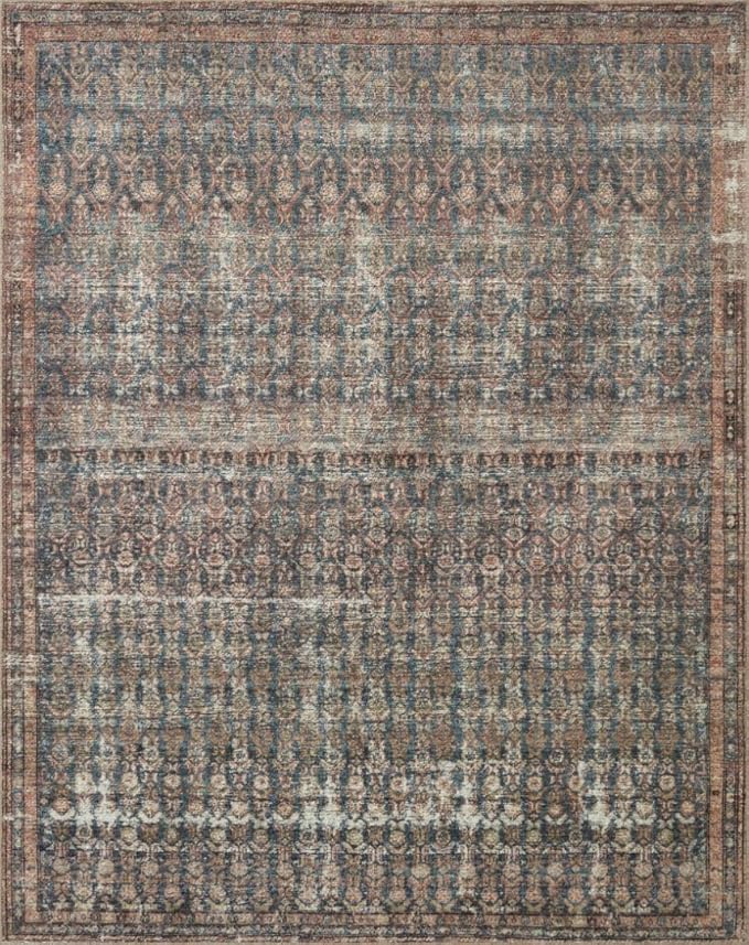 Loloi Amber Lewis Billie Collection, Ocean & Brick 6'-0" x 9'-0" Area Rug – - Image 4