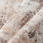 6x9 Washable Area Rug Beige Grey Abstract Living Room Bedroom Throw Rug Neutral - Image 9
