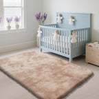 Fluffy Rug Shaggy Area Rug, Mottling Beige 3x5 Area Rugs - Image 2