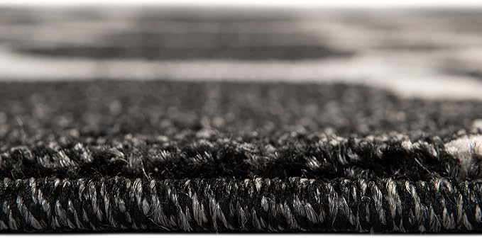 Rugs.com Lattice Collection Rug – 5' x 8' Black Medium Rug Perfect - Image 5