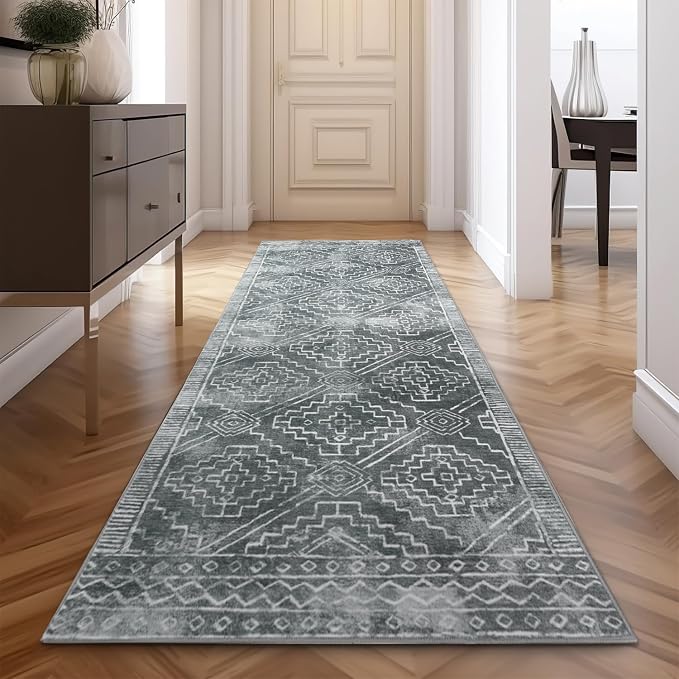 jinchan Hallway Runner Rug 3x8 by JINCHAN