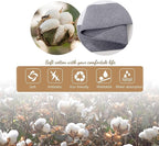 KOZYFLY Grey and White Striped Rug 4'x6' Indoor Outdoor Rug Cotton Hand-Woven - Image 5
