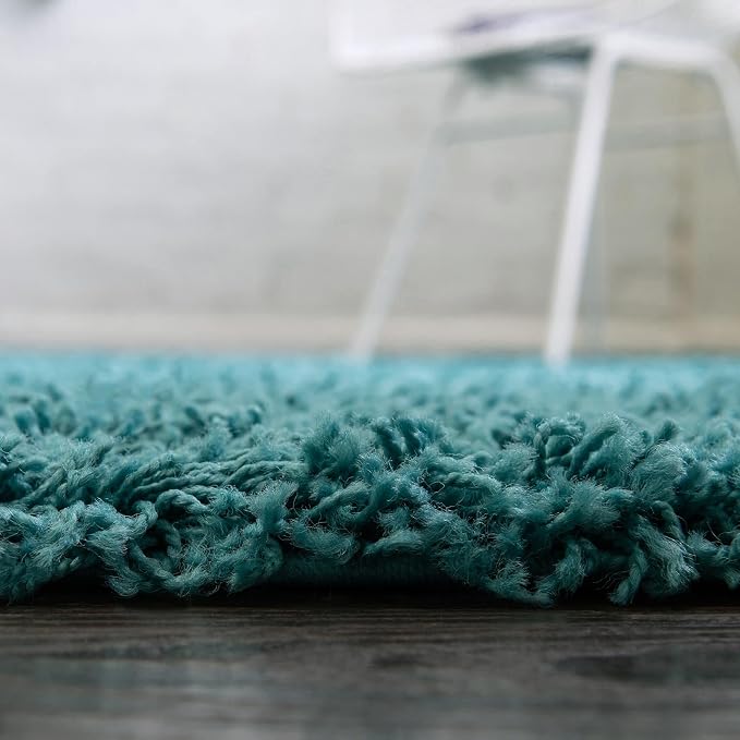 Unique Loom Solid Shag Collection Area Rug - Image 12