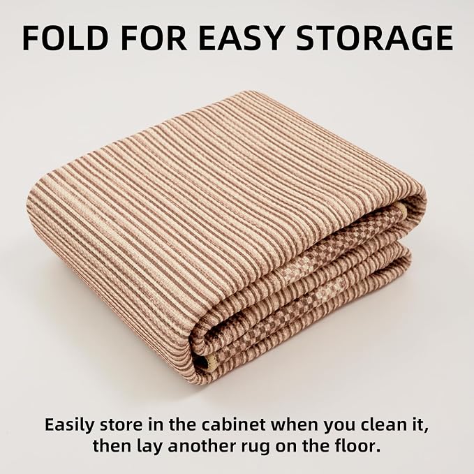 ILANGO Jute Area Rugs for Living Room, Woven Washable Rugs 3'x5' Indoor - Image 7