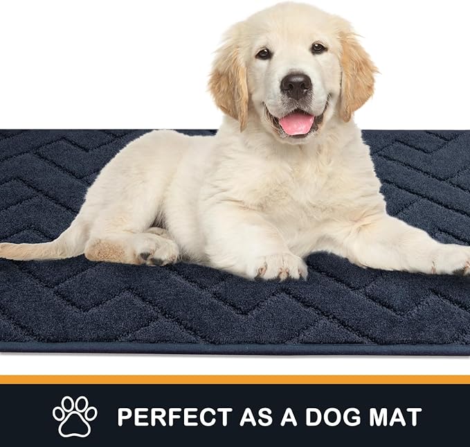 PURRUGS Dirt Trapping Door Mat 24" x 35.5", Non-Slip Machine Washable Entry Rug - Image 6